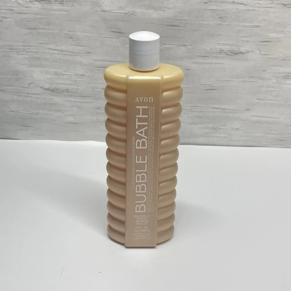 Vintage 1988 Avon Warm Gold‎ Bubble Bath 24 Fl oz New Old Stock Sealed